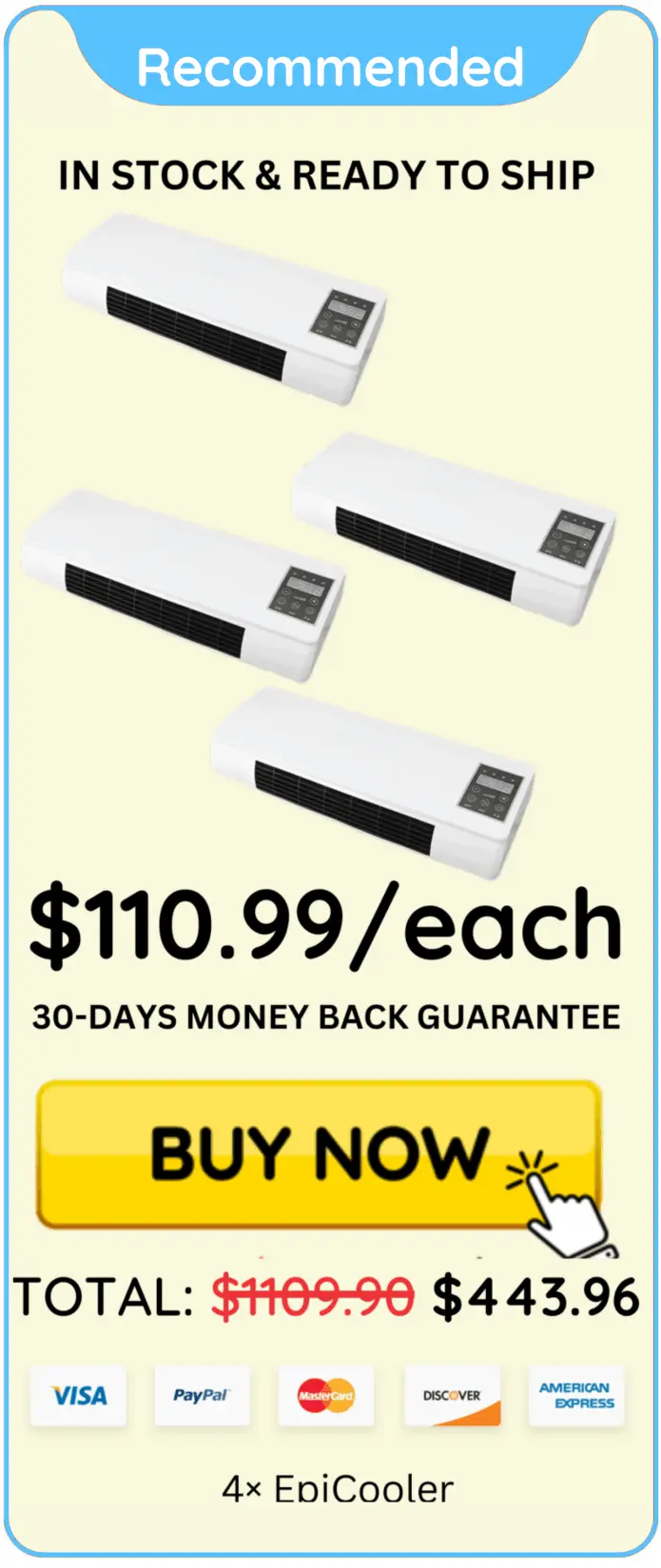 EpiCooler Portable AC price offer